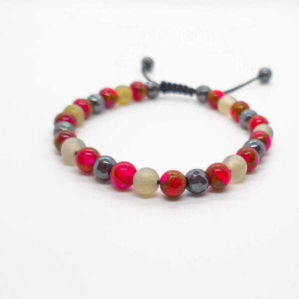 Brățară Lilium Davidi/Bratara Hematit Agate si compozit